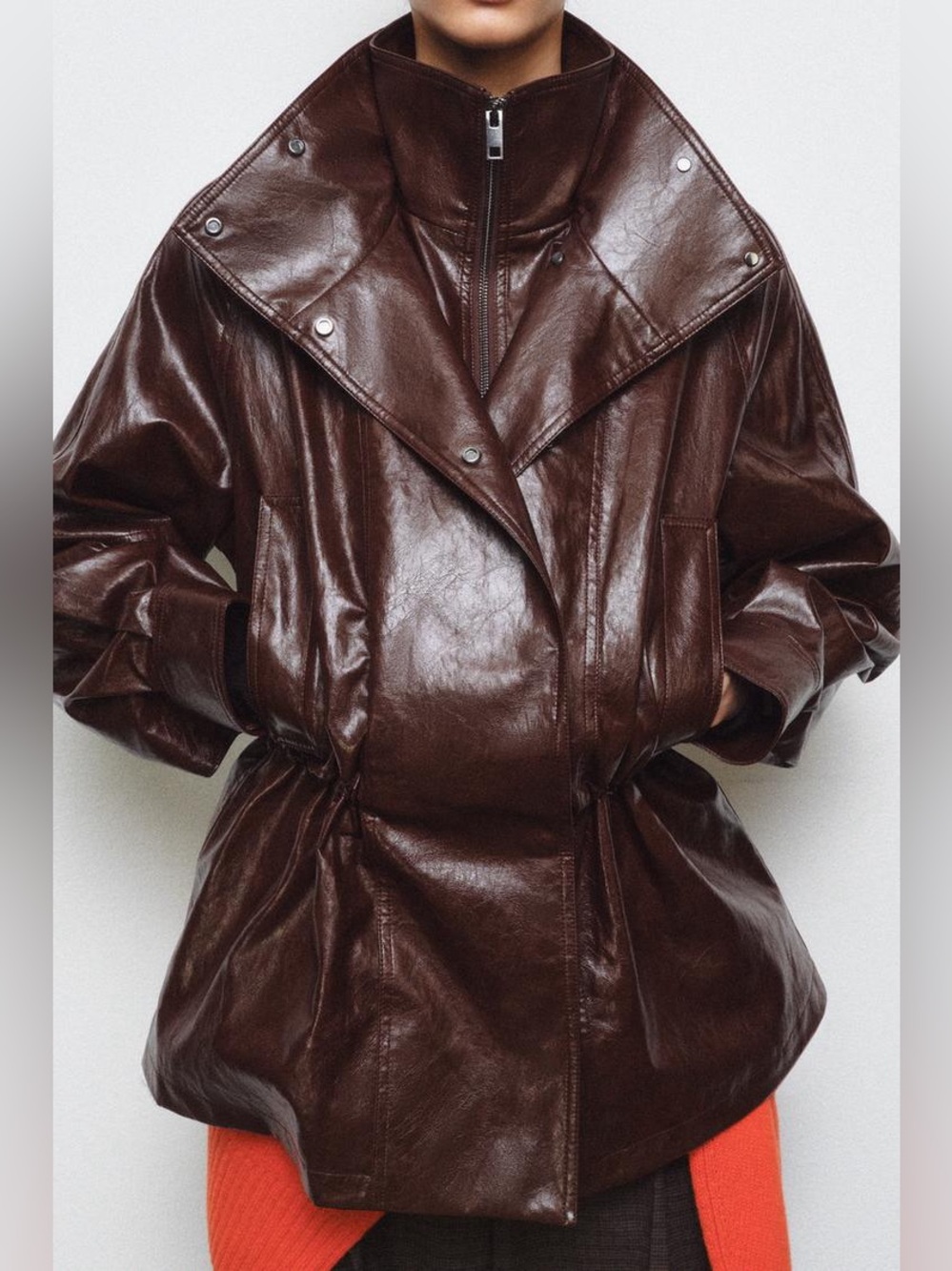 ZARA ZW COLLECTION FAUX LEATHER JACKET
